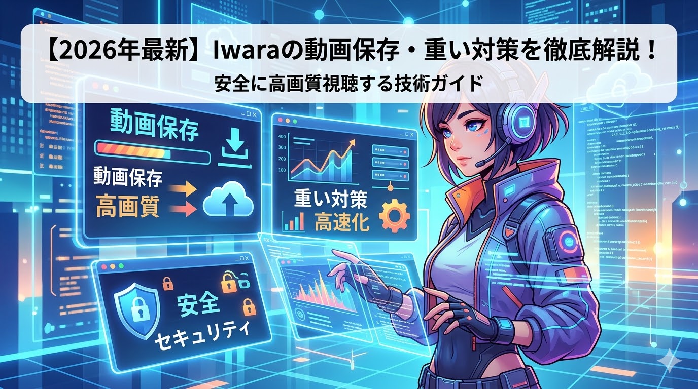 【2026年最新】Iwaraの動画保存・重い対策を徹底解説！安全に高画質視聴する技術ガイド