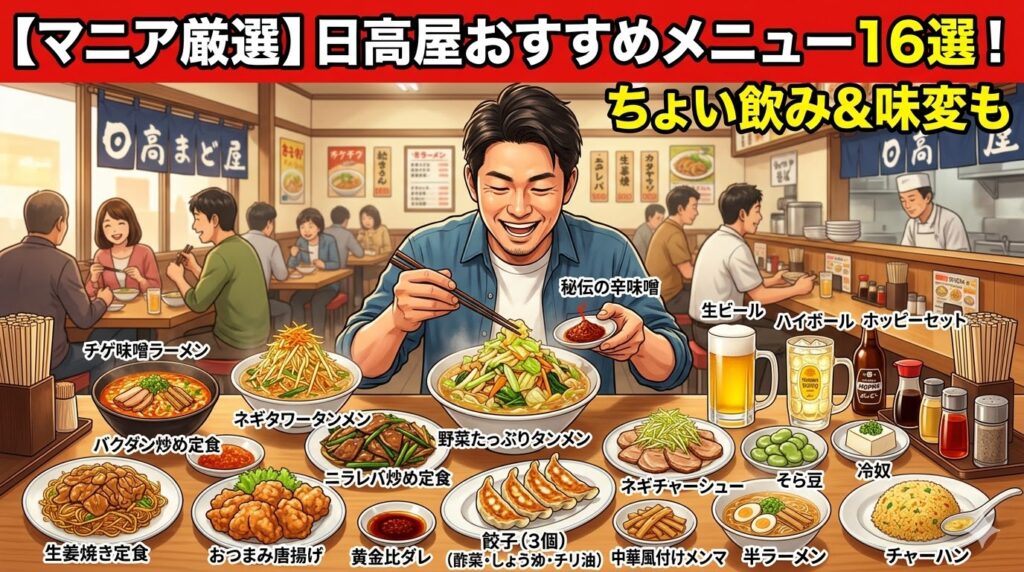 【マニア厳選】日高屋おすすめメニュー16選！ちょい飲み＆味変も