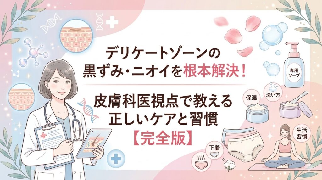 デリケートゾーンの黒ずみ・ニオイを根本解決！皮膚科医視点で教える正しいケアと習慣【完全版】