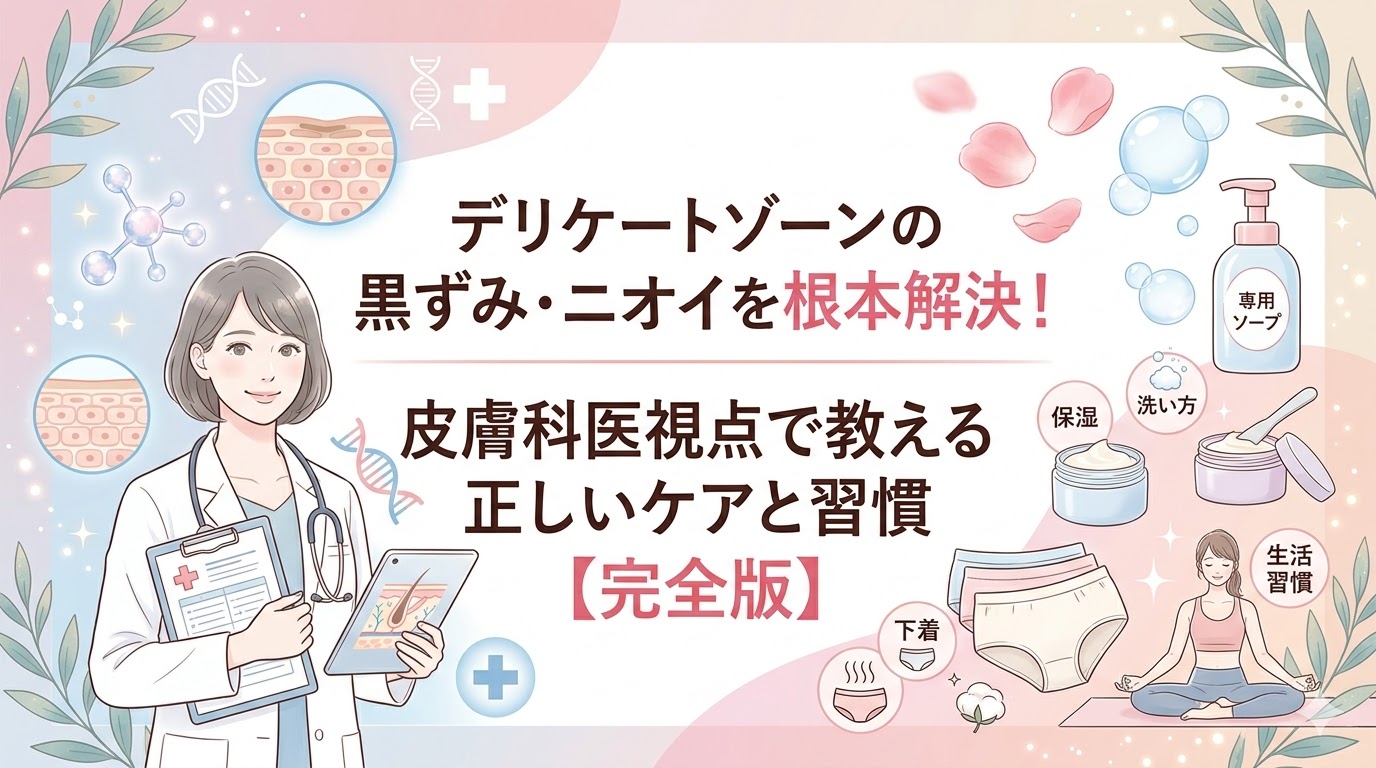 デリケートゾーンの黒ずみ・ニオイを根本解決！皮膚科医視点で教える正しいケアと習慣【完全版】