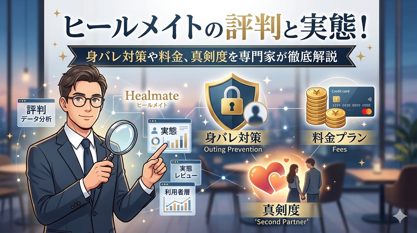 ヒールメイトの評判と実態！身バレ対策や料金、真剣度を専門家が徹底解説